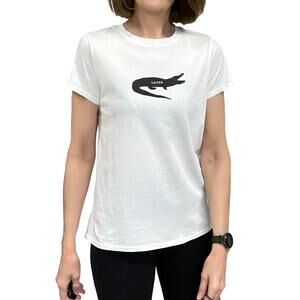 prAna Journeyman Tee Sz S New $39 White Later Alligator T-Shirt Lightweight Top